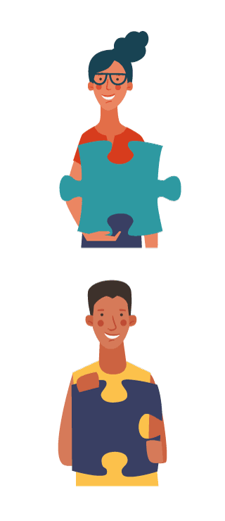 puzzle-people-3 mensen met puzzelstukken