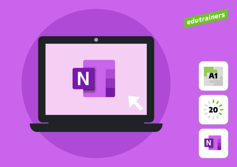 Laptop met Microsoft 365 OneNote