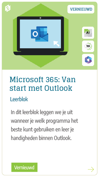 Microsoft 365: Van start met outlook