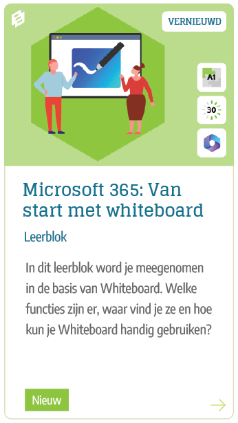 Microsoft 365: Van start met whiteboard