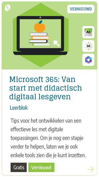 Microsoft 365: Van start met didactisch digitaal lesgeven