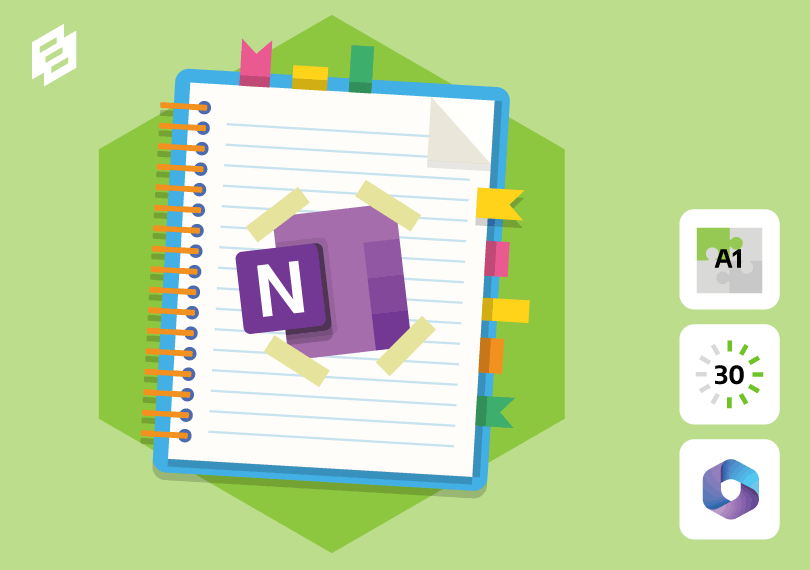 notaboek met Onenote logo