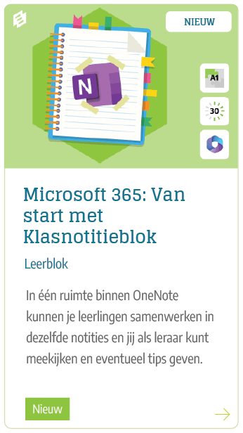 Microsoft 365: Van start met Klasnotitieblok