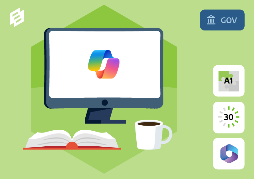 Computer met copilot logo