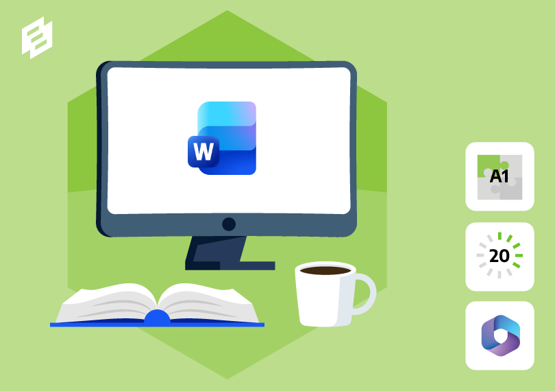 Laptop met Microsoft 365 Word