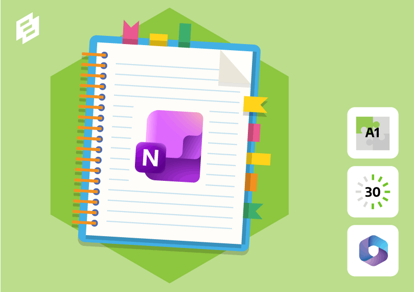 notaboek met Onenote logo