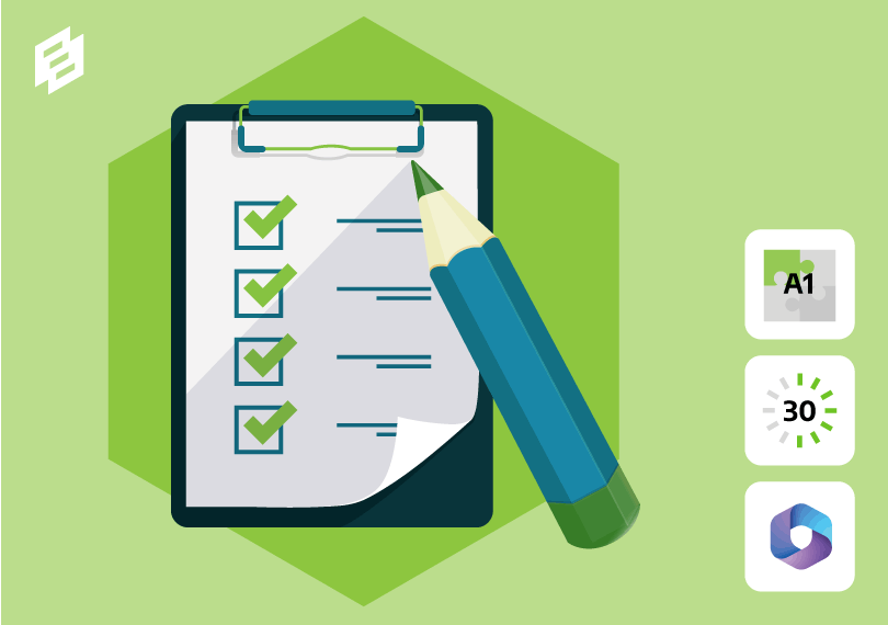 potlood met checklist