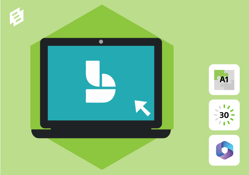 laptop met Bookings logo