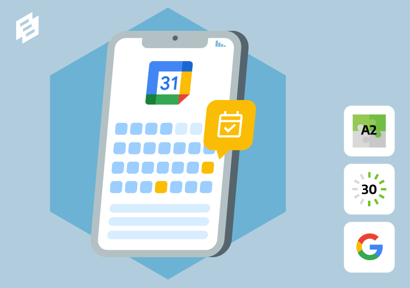 smartphone met kalender items