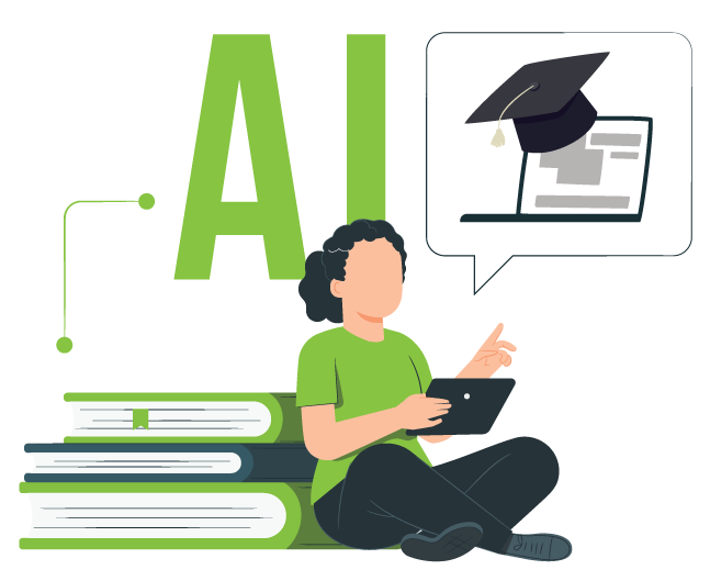 meisje krijgt idee over scholing